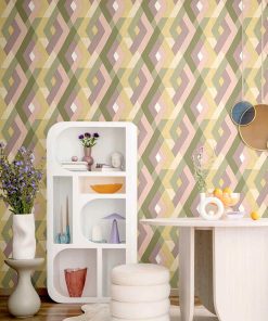 carta da parati rombi geometrica Cristiana Masi Rio Carnaval